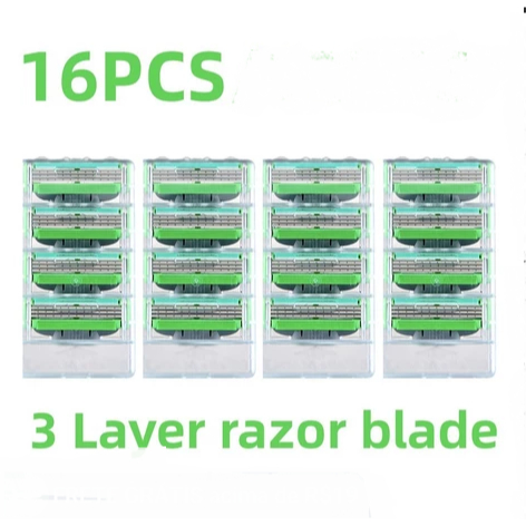 Substituição De 16 Unidades Gillette mach 3 , Lâminas De Barbear Masculinas em Oferta na Shopee