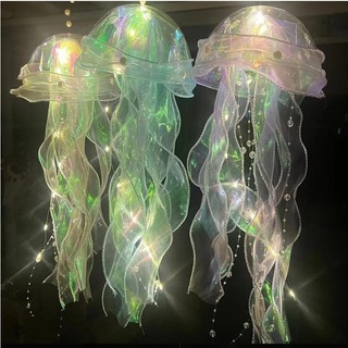 Kit2/3 Lâmpada Agua-Viva Medusas LED Decoração Casa, Festa, Ambiente