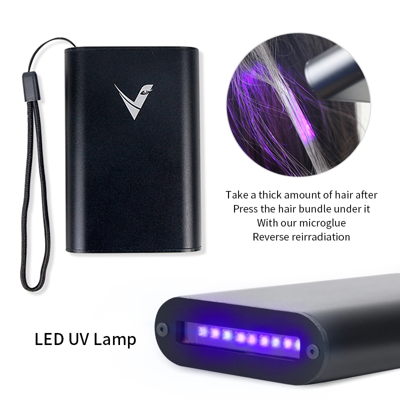 Lâmpada UV especial para extensões de cabelo | Máquina de extensão de cabelo V Light com cura rápida