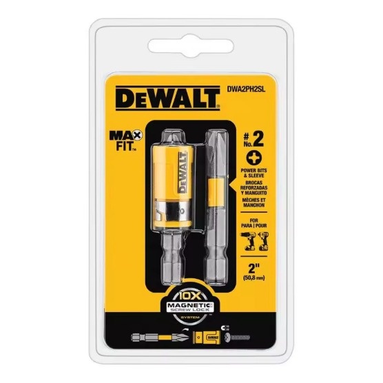 Conjunto De Mangas De Bits De Ajuste Acessórios Para Perfuratrizes De Aço 2PK