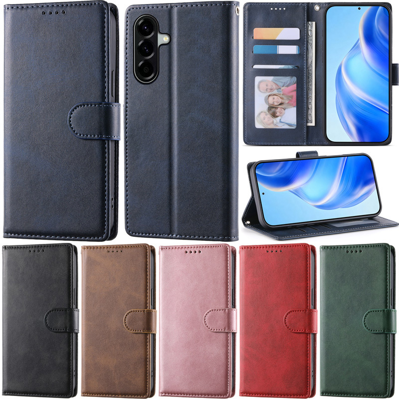 Caixa De Luxo Para Samsung Galaxy A54 A34 A24 A14 5G A53 A33 A73 A23 M23 F23 M13 4G A04S A04 A13 M13 5G Retro Carteira C