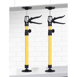 Haste de Suporte Telescópica Ajustável em Aço - Sistema Manual para Armários, Macacos e Drywall (30 cm a 59 cm) em Oferta na Shopee