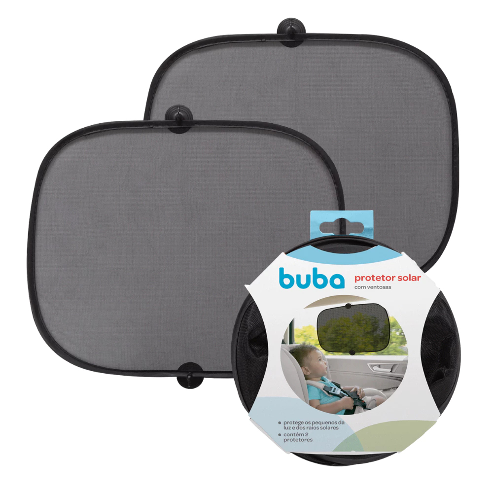 haosin Kit Com 2 Protetor Solar de Tela Dobrável Para Vidro Lateral de carro com Ventosa 44x37 Anti-Uv em Oferta na Shopee