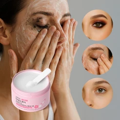 LAIKOU Japan Sakura Makeup Cleansing Balm-Removedor De Maquiagem Multifuncional , Hidratante E Suavizante , Derrete Suav