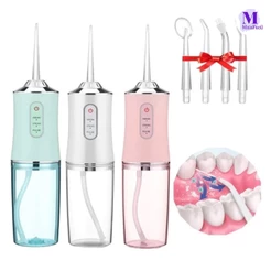 Aspersor Oral recarregável USB portátil 220ml Promoção poderosa limpeza de fluxo de água
