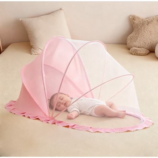 Rede mosquiteira portátil dobrável para crianças 125 * 65 * 65 cm