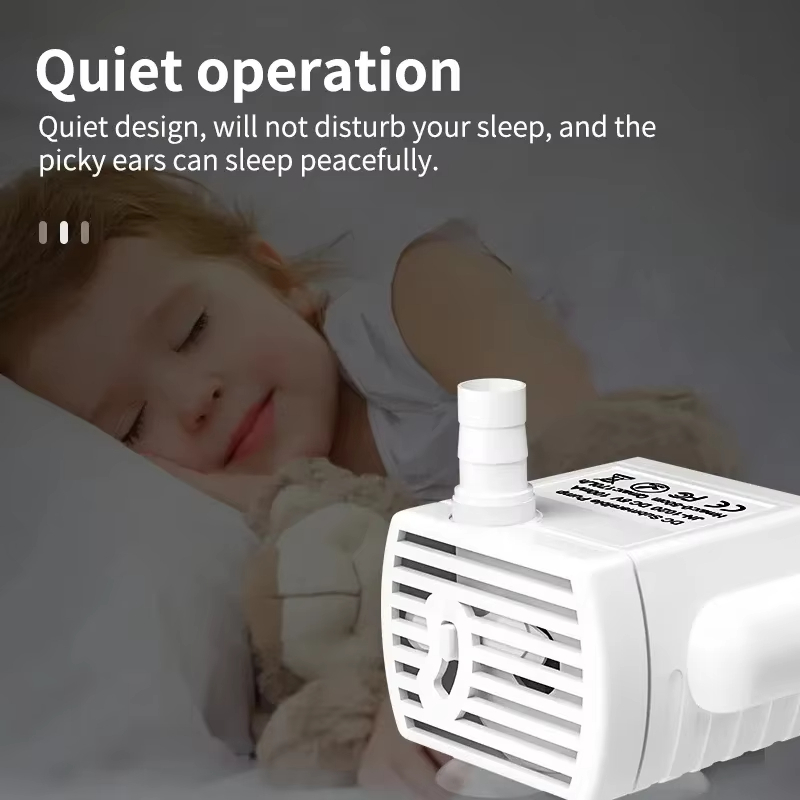 Bomba para bebedouro de animais de estimação USB Substituição do motor da bomba de baixo ruído com luz indicadora de LED