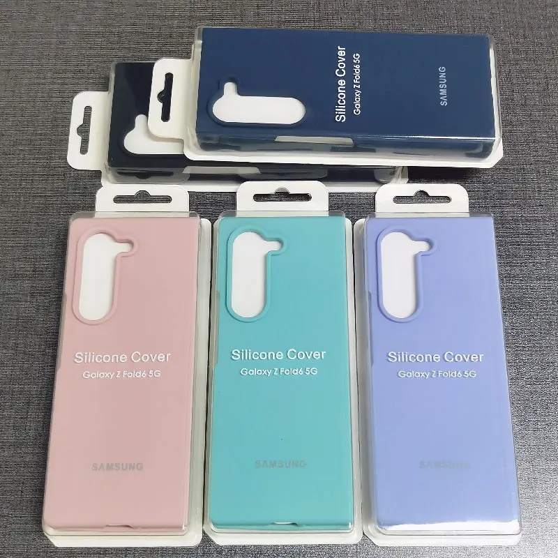Samsung Galaxy Z Fold 7 6 5 4 3 2 Caso De Silicone Líquido Volta Capa Protetora 