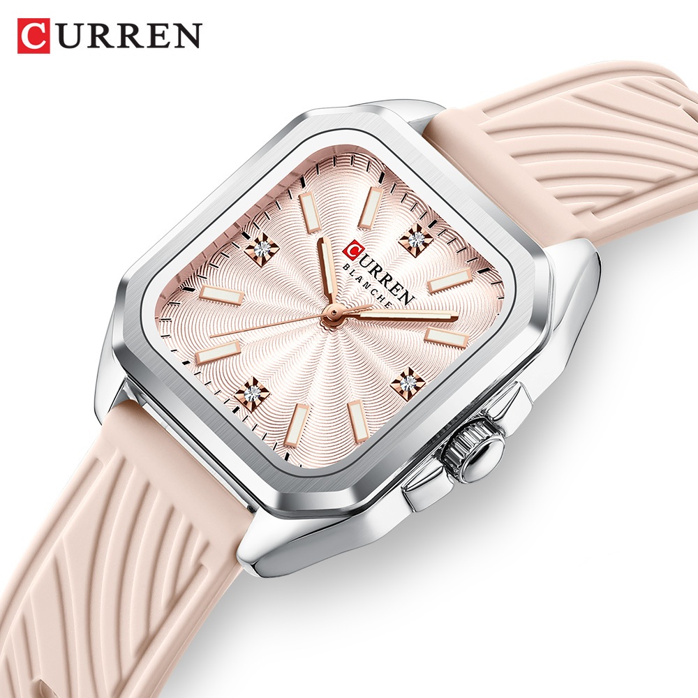 Novo CURREN Relógio Feminino Moda Casual Pulseira De Silicone Mãos Luminosas Mos
