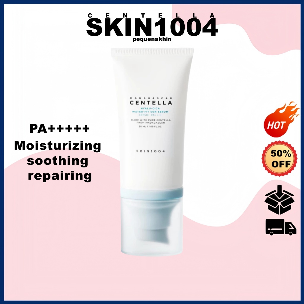 4.4skin1004 Madagascar Centella Hyalu-Cica Sérum Solar Water-Fit Fps50 + PA + Hidratante , Calmante 50ml