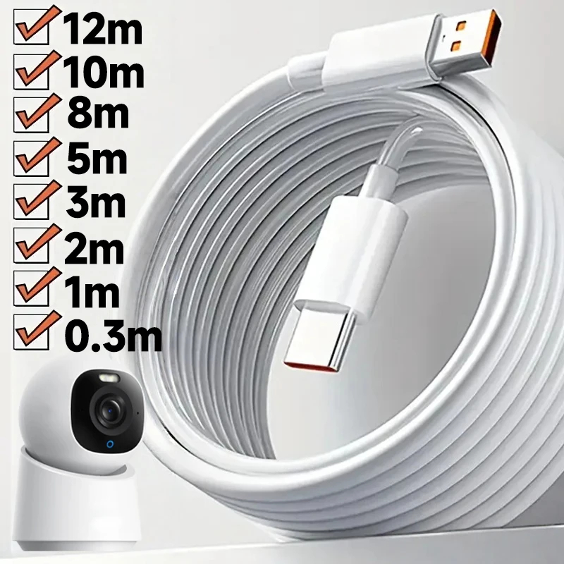 1m/2m/5m/10m Cabo De Carregamento Rápido Micro Usb Extra Longo Para Telefones Android Dados Do Banco De Energia Monitor De Câmera em Oferta na Shopee