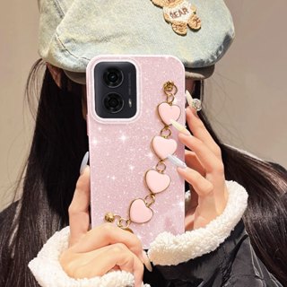 Capa VRQR Para Motorola Moto G06 G04 G04S G14 G24 G34 G54 Power G64 G84 5G E13 E14 Amor Pulseira Caso De Telefone em Oferta na Shopee