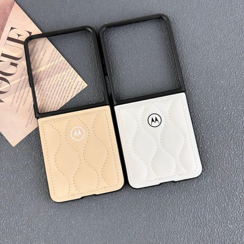 Luxo Ondulação Para Baixo Jaqueta Caso De Telefone Motorola Razr 60 50 Ultra 2025 Conjunto De 2 Peças À Prova De Choque - detalhe