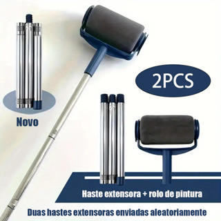 Kit de Pincel Rolo de Pintura Easy Glide de 6 Polegadas para Pintura de Paredes + 72 cm cabo em Oferta na Shopee