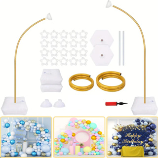 Kit 2 Estrutura Arco 2,5m Desmontável Ferro Reforçado Regulável para Festas e Decoração Bexigas em Oferta na Shopee