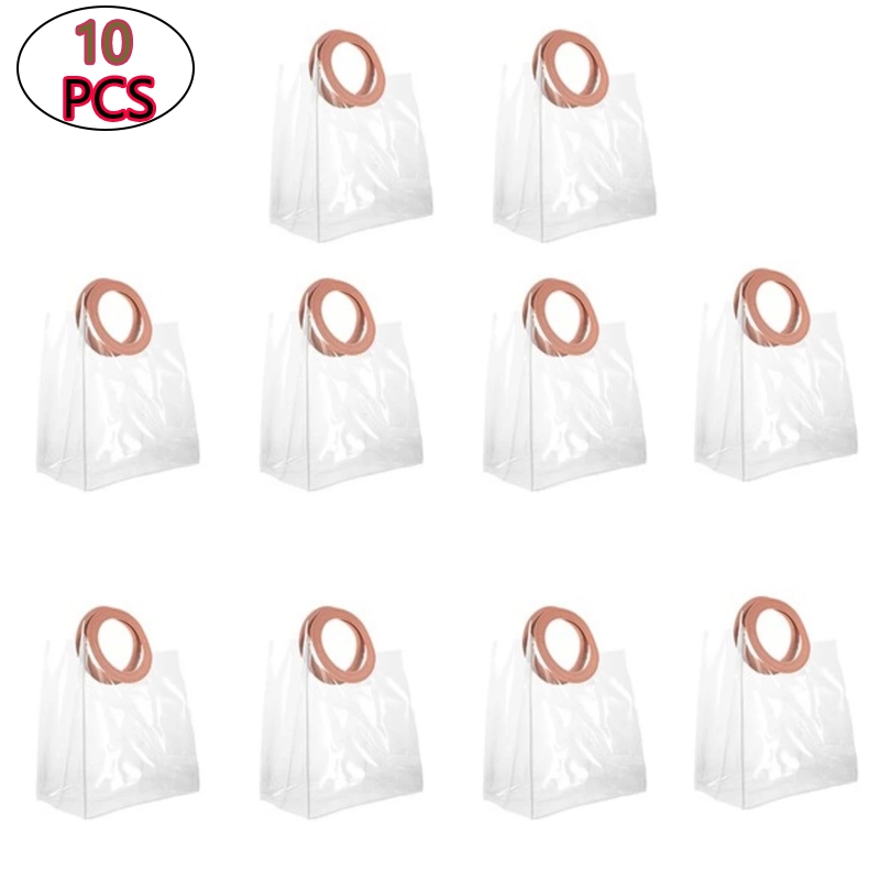 Kit10/20/30  Bolsa Sacola Transparente Lisa 15*10*15cm Praia Piscina lembrancinha Aniversario Presente