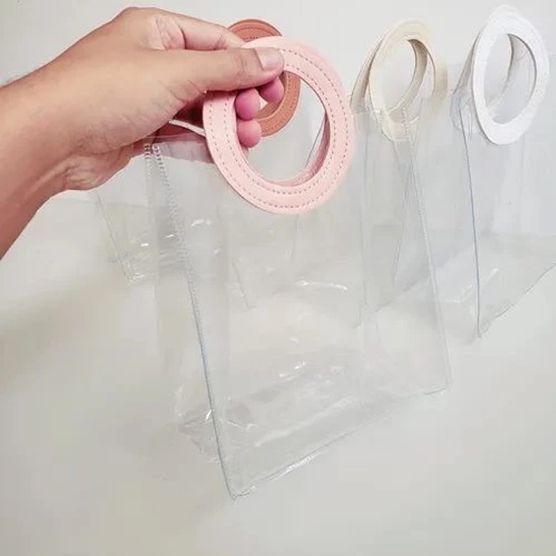 Bolsa Sacola Transparente Lisa 15*10*15cm Praia Piscina lembrancinha Aniversario Presente