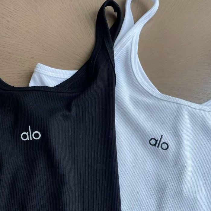 AL0 Colete De Malha Estilo Simples Bordado De Algodão Puro Para Ioga em Oferta na Shopee