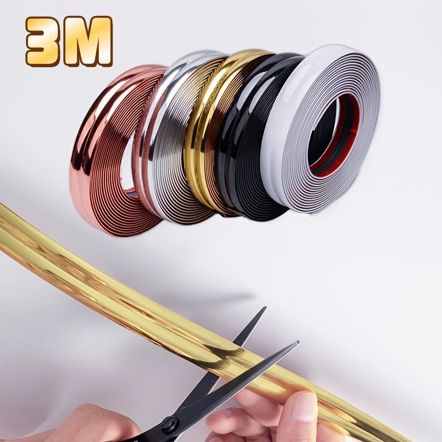 Perfil Cantoneira de PVC 15mm x 15mm / 10mm x 10mm com 3M / Barra de 3mts c/ Dupla Face em Oferta na Shopee