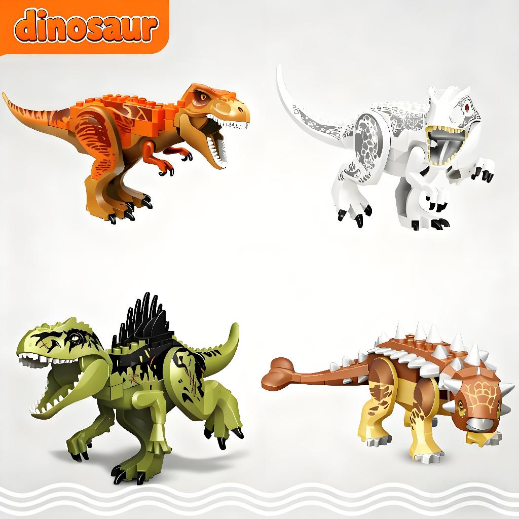 Dinossauro Bloco Jurassic Word Blocos De Montar Dinossauro Brinquedo Educativos