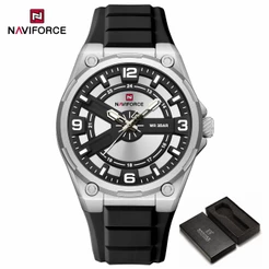 NAVIFORCE 9260 Relógio Masculino Minimalista Com Pulseira De Silicone Movimento De Quartzo