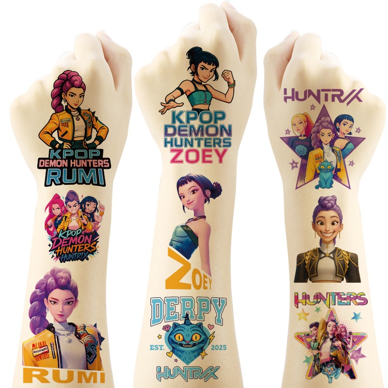 20 Tatuagens Temporárias Do Filme Ídolo Coreano Dos Pces , Adesivos Removíveis Da Tatuagem Para Crianças em Oferta na Shopee