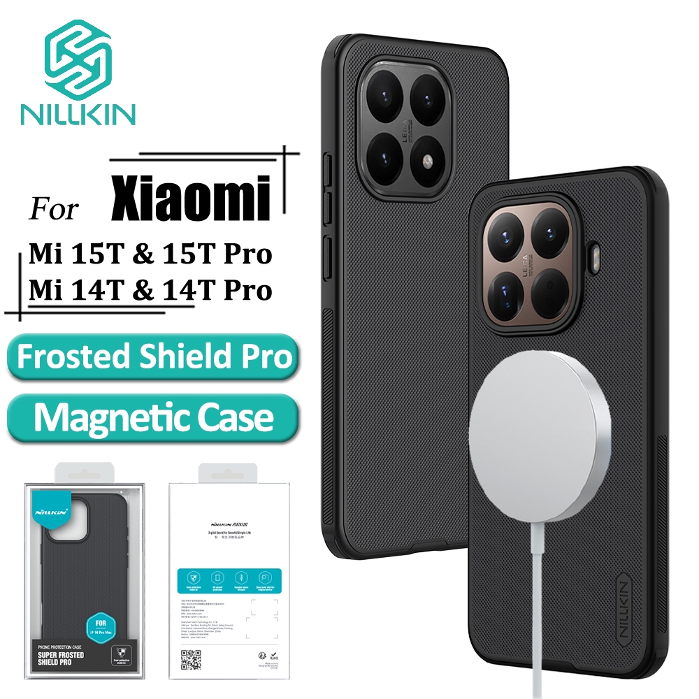 Nillkin Magnético Caso Para Xiaomi 15T Pro 15T 14T De Telefone Fosco Escudo Anti Choque Capa Traseira em Oferta na Shopee
