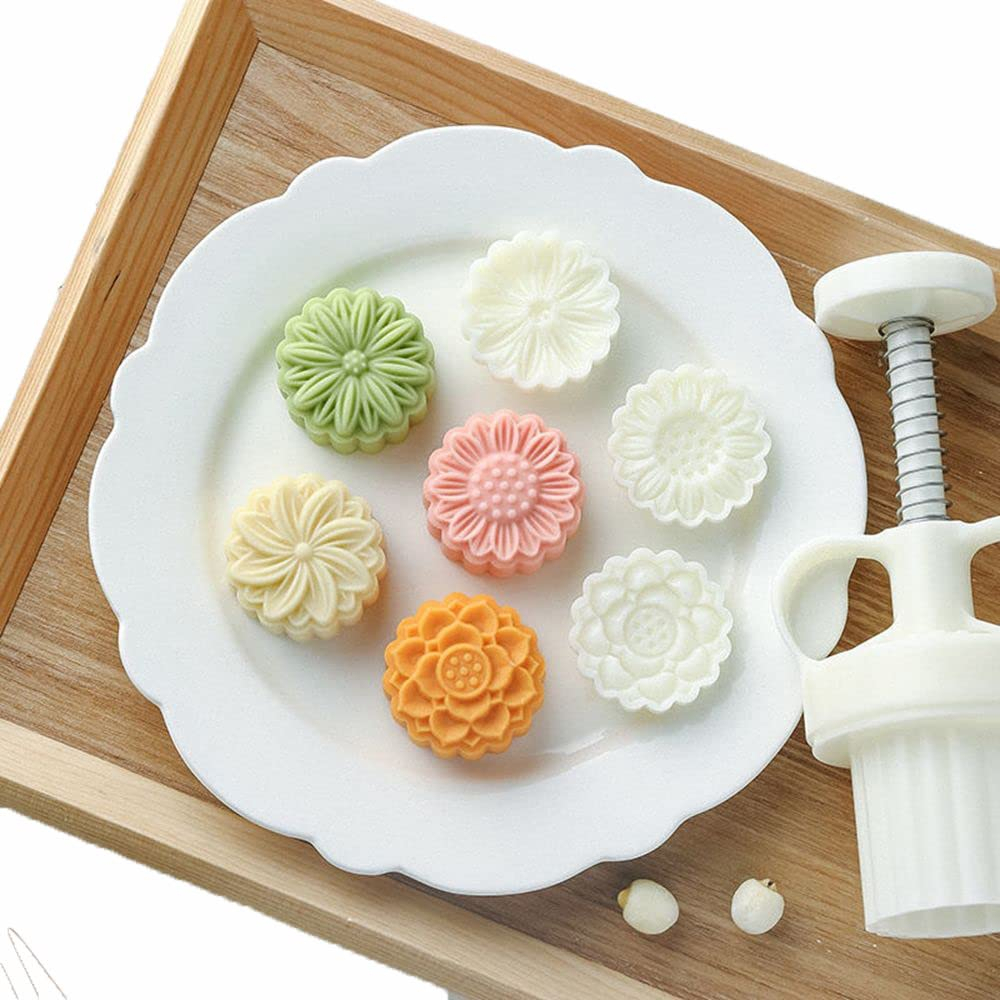 Kit Ejetor Molde Para Massas Brigadeiro e Doces Blue Star Max Flor Coração Arabesco Docinhos Gourmet em Oferta na Shopee