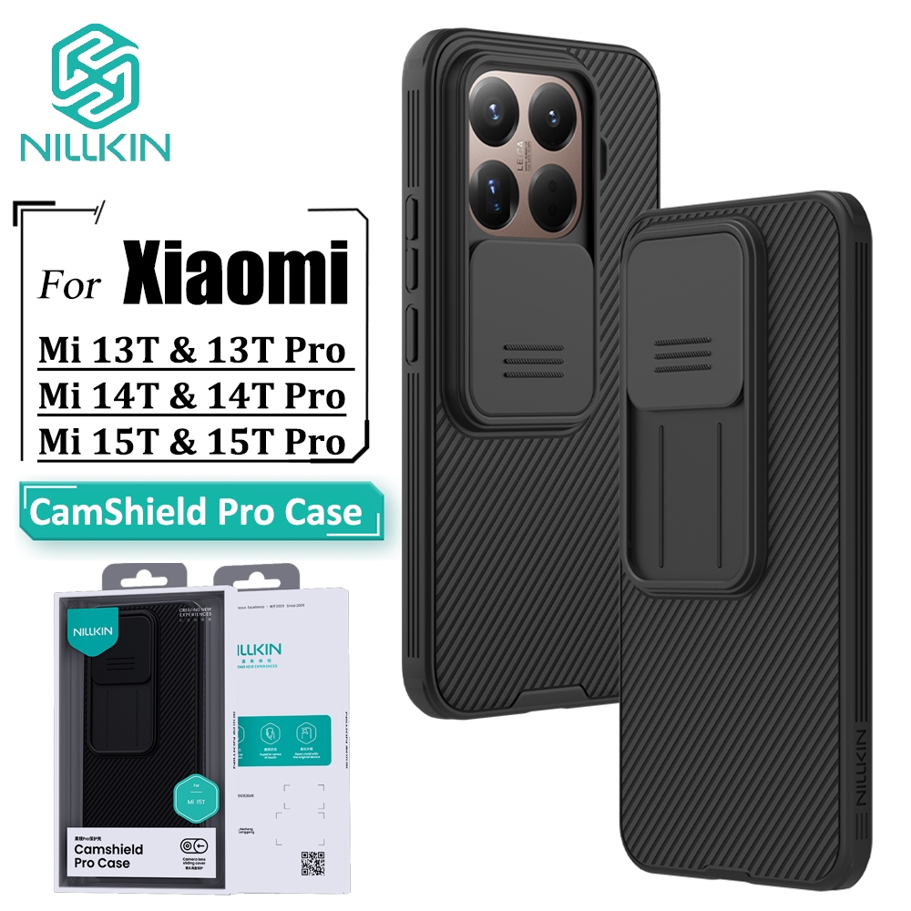 Nillkin Luxo CamShield Caso Para Xiaomi 15T Pro 14T 13T Câmera Slider Geada À Prova De Choque Capa Traseira em Oferta na Shopee