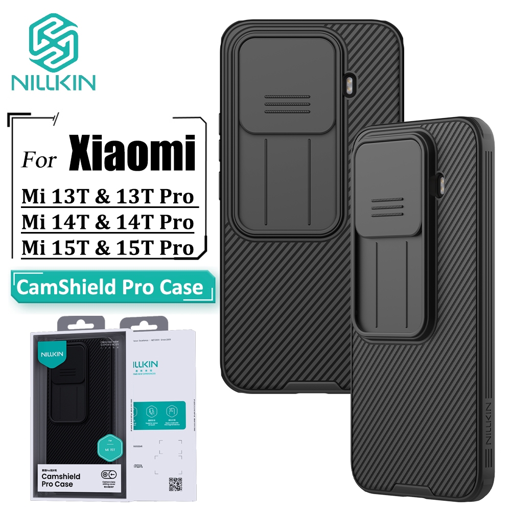 Nillkin Caso Para Xiaomi 15T Pro 14T 13T 12T De Telefone Câmera Slider Proteção Luxo À Prova De Choque Capa Traseira em Oferta na Shopee