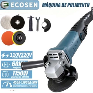 Politriz Lixadeira Esmerilhadeira 1050w 4.1/2 110v ou 220v  Multifunções 6 Velocidades Songhe Tools ECOSEN em Oferta na Shopee
