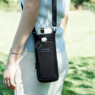 Suporte de garrafa de água ajustável à prova d'água, bolso para celular, capa para garraf…