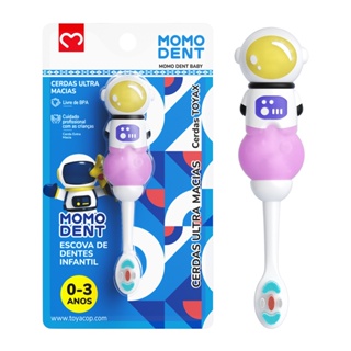 MOMODENT Escova dentes para bebês astronautas, 0-3 anos, 2 cores - escova ultra macia em Oferta na Shopee