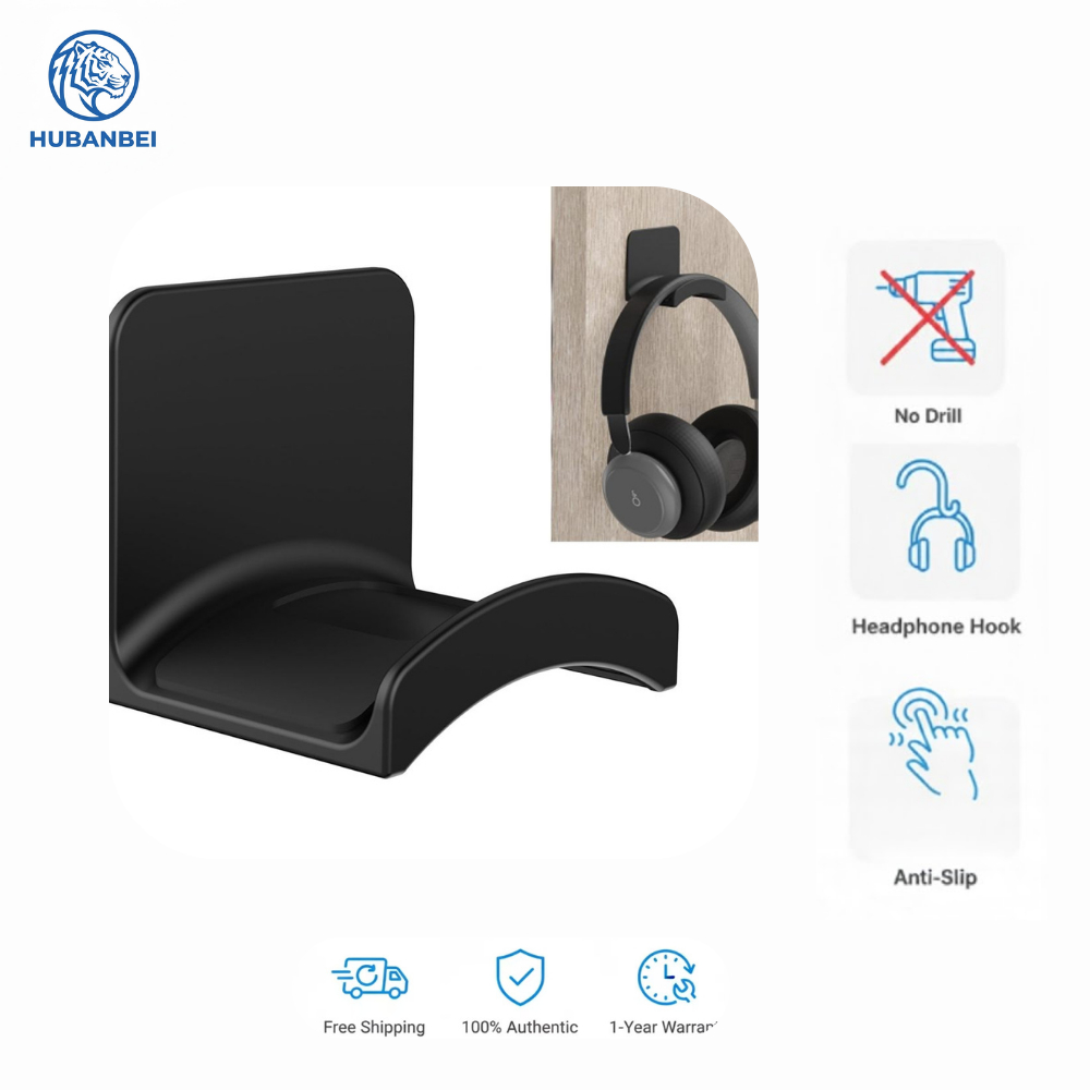 Suporte de Fone de Ouvido e Controle – Suporte Adesivo Universal para Headset Gamer, Gancho de Mesa ou Parede Compatível