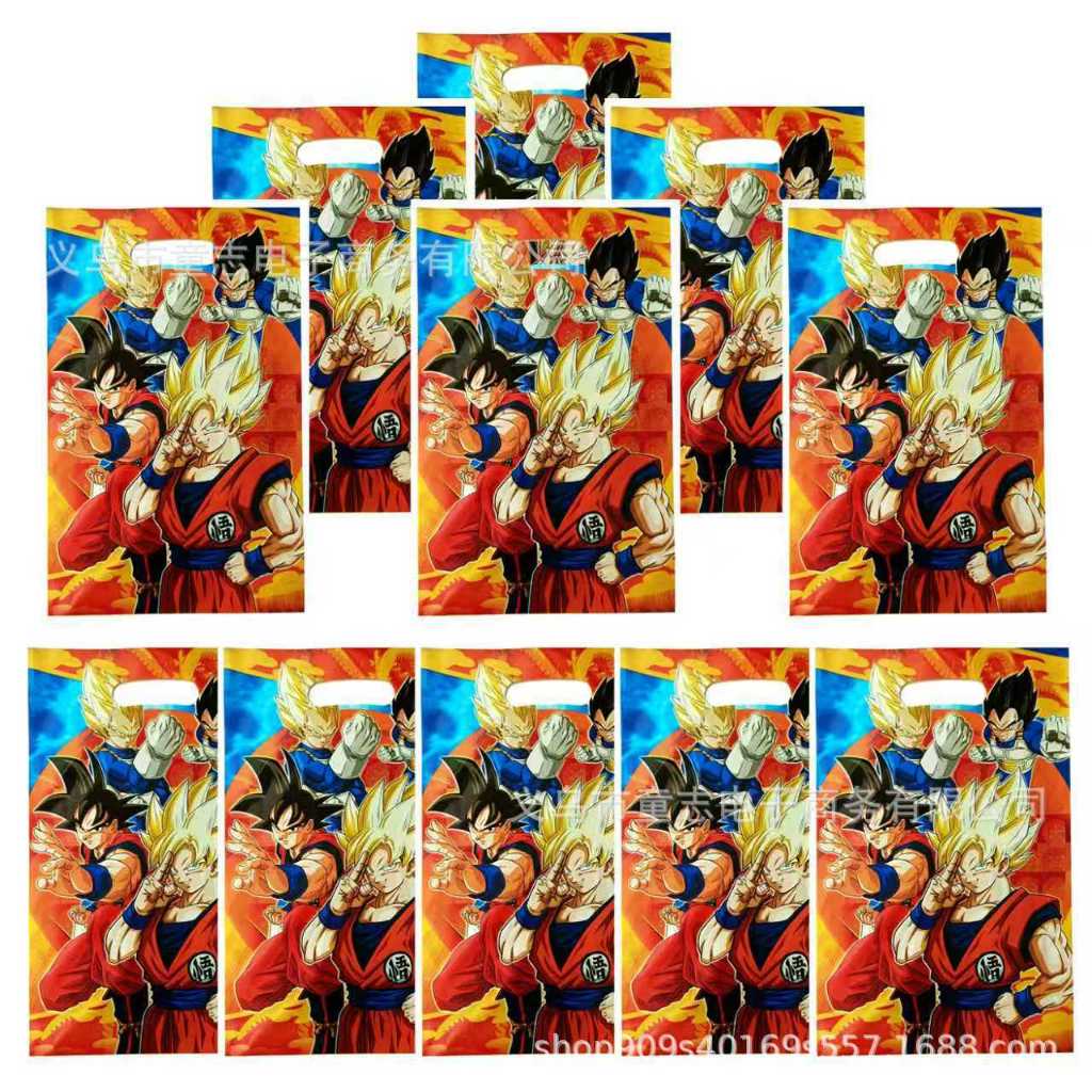 Sacos De Saque De Plástico DRAGON BALL Para Festa De Aniversário Presentes De Sacolas gir Guloseimas Meninos Biscoitos P em Oferta na Shopee