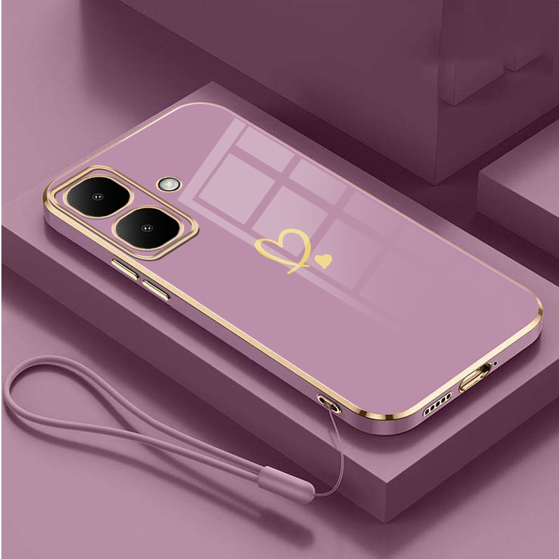 infinix Smart 10 X6725 Smart10 Moda Chapeamento Caso Amor Coração Design Capa De Borracha Invólucro Macio