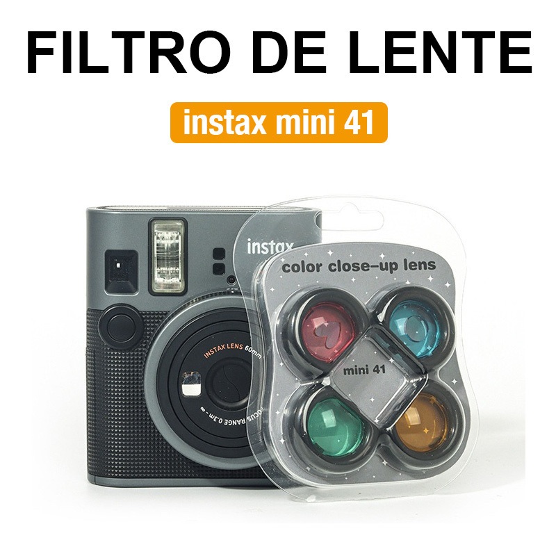 [Film Lab] [Conjunto De 4pcs] Filtro De Lente De Câmera Para Instax Mini 41 CBB13