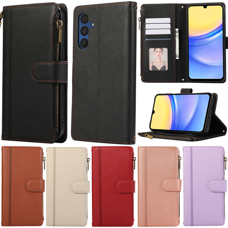 Capa Com Zíper Para Samsung Galaxy S26 Ultra A57 A37 A17 A16 A26 A06 A07 A56 A36 A05S S25 FE S26 Plus S24 S25 Edge A05 C