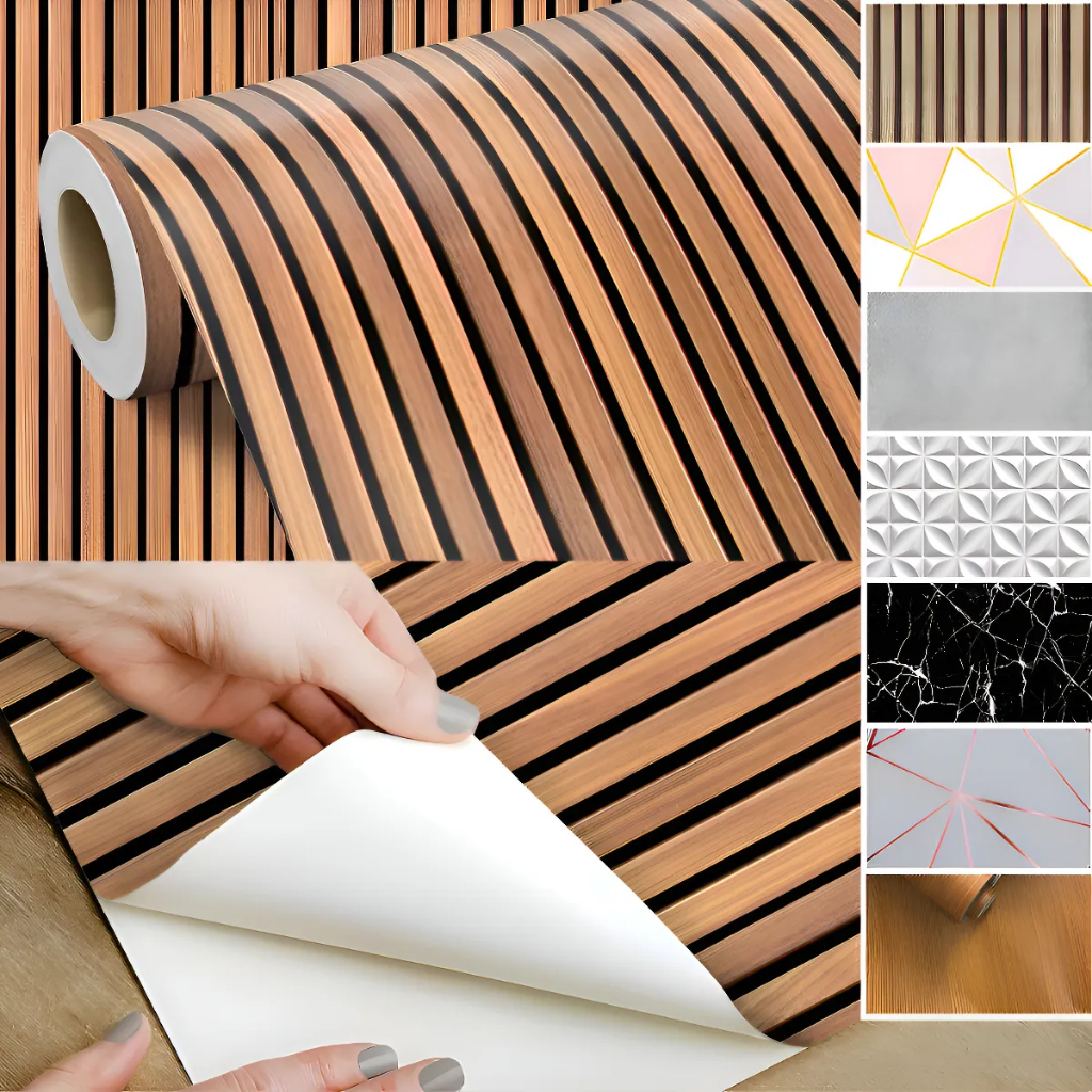 Papel De Paredes Auto Adesivo Lavável 3m/6m/12m x 45cm 3d em Oferta na Shopee