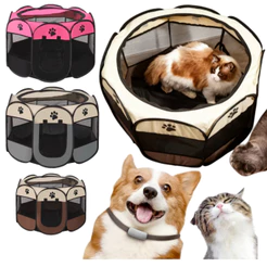 Casinha de cachorro grande portátil dobrável para cachorros e gatos resistente