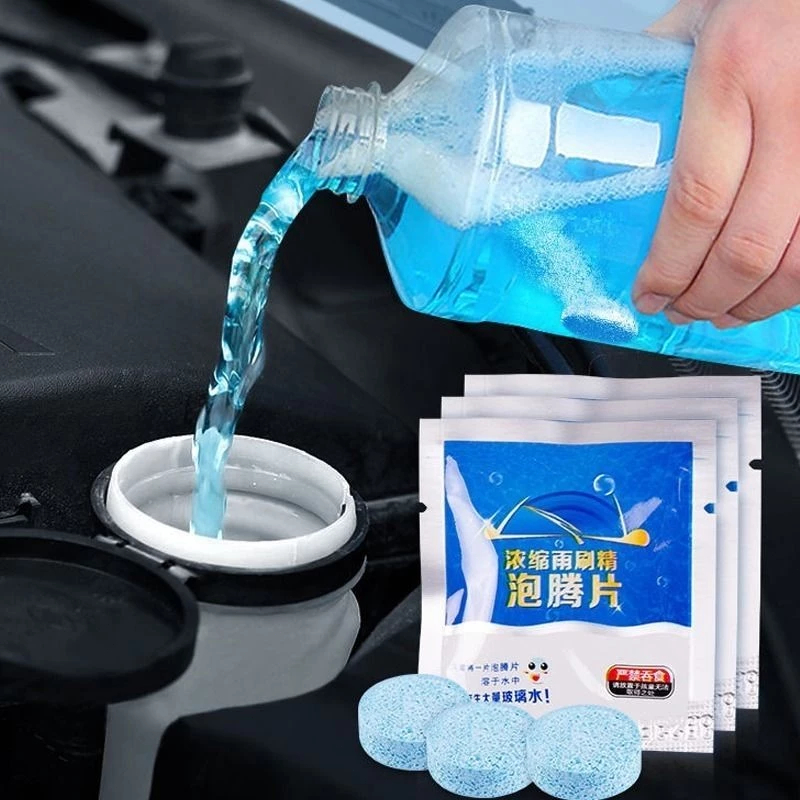 Pastilhas Efervescentes Limpador Pára-Brisa | Super Concentrada | Limpeza Carro 5/10 Unid em Oferta na Shopee