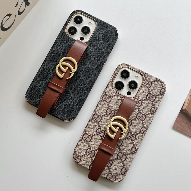 Marca De Moda Pulseira Caso Couro Luxo Para IPhone 17 16 15 14 13 12 11 Pro Max Capa em Oferta na Shopee