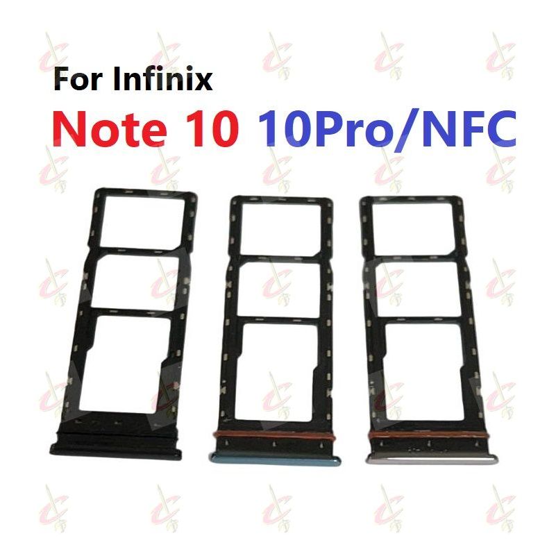 Gaveta de chip Bandeja Slot Sim Para Infinix Note 10 Pro NFC X693 X695 X695C X695D em Oferta na Shopee
