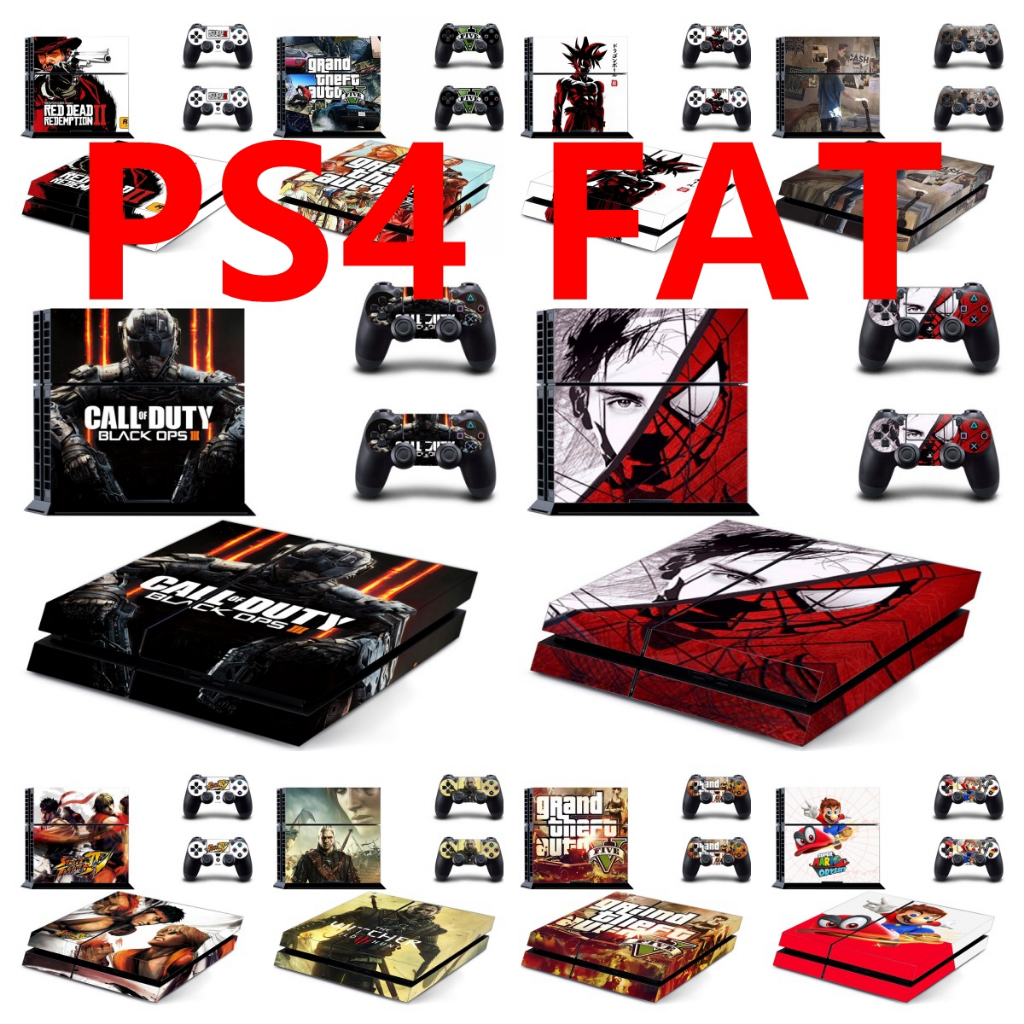 Adesivo De Pele De 93 Cores Compatível Com Sony Playstation 4 Fat Vinyl Decal Conjunto Completo De Película Protetora Pa