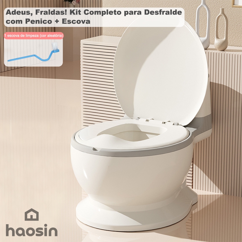 JOYA KID Vaso Sanitário Infantil para Desfralde – Kit Completo com Penico + Escova em Oferta na Shopee