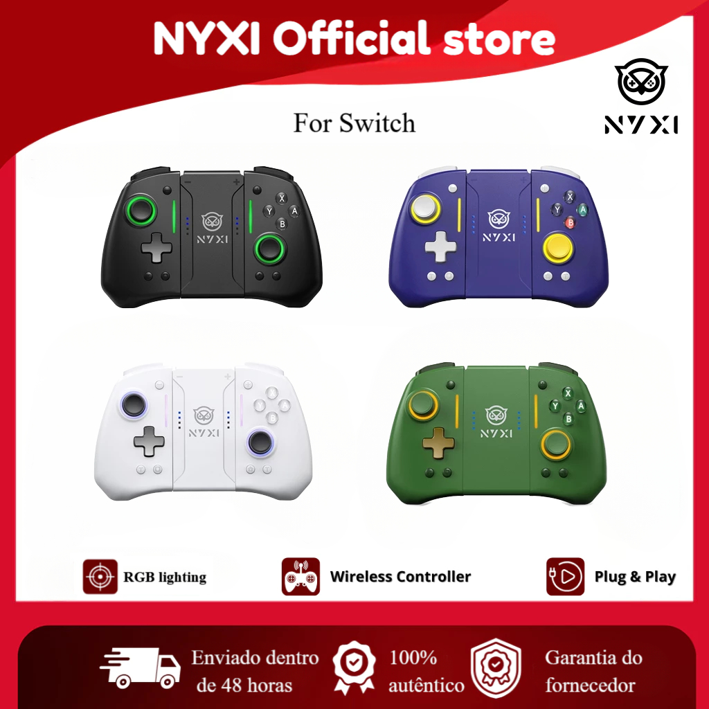 [BEST SELLER] NYXI Hyperion Pro game controller joystick sem fio bluetooth gamepad nintendo switch controller gamepad em Oferta na Shopee