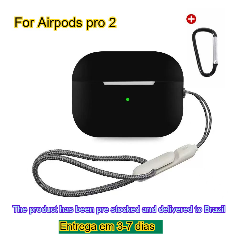 Capa De Silicone Para Airpods 3 Pro 2a Sem Fio Bluetooth Apple 4 Fone De Ouvido