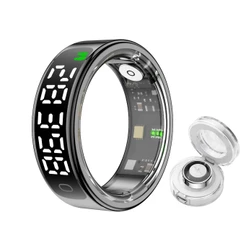 Novo R13 anel inteligente freqüência cardíaca oxigênio no sangue sono exercício pedômetro à prova dwaterproof água Bluet