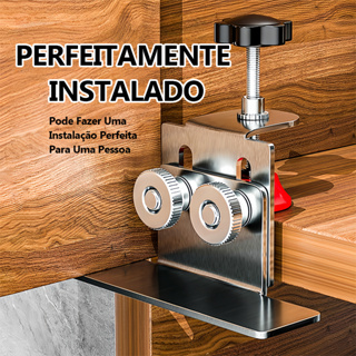 Ferramenta De Montagem De Armário De Porta Gabarito De Ajustável De Alumínio Profissional Para Carpintar em Oferta na Shopee