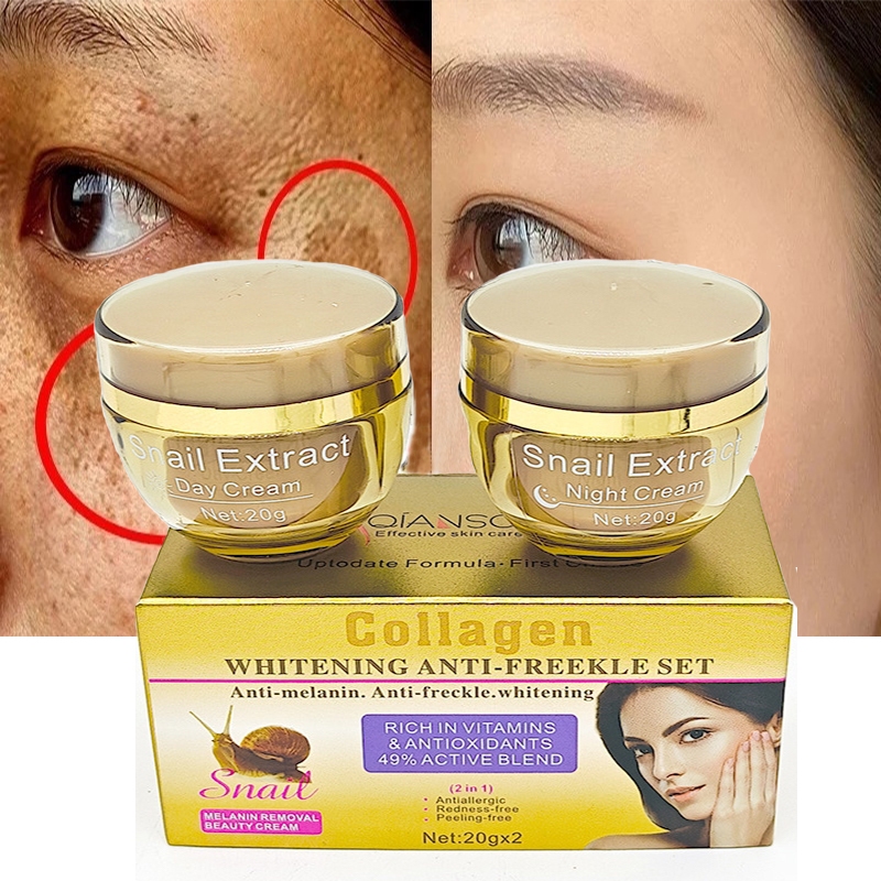 Feique Cream 2 Em 1 Ervas/Clareamento/Sardas Para Chinesas/Maquiagem Cuidados Com A Pele ZHE em Oferta na Shopee